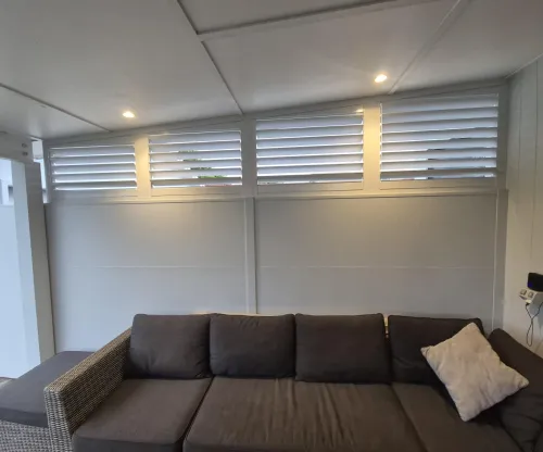 Shutters for Raked Openings