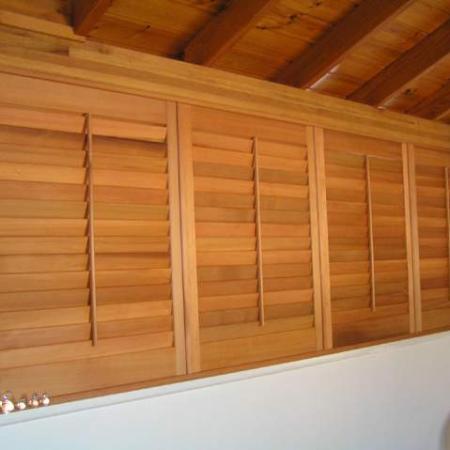 Plantation Shutters give a cosy alternative to metal blinds