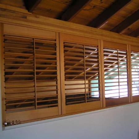 Plantation Shutters give a cosy alternative to metal blinds 