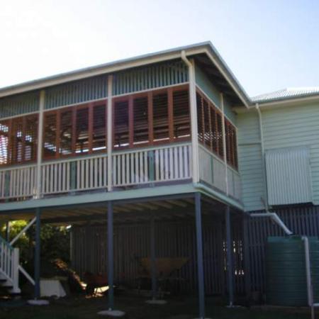 Western Red Cedar Verandah Shutters are the solution to keeping the world out and keeping your privacy in. Alison and her family have created an extra living space by enclosing the verandah on their beautiful old Queenslander with out spoiling the authenticity of the home. Not only do they look fantastic from the inside but they also enhance the outside view of your home.