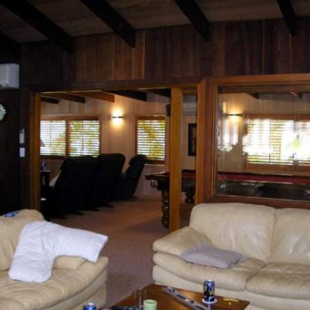 Roger's Home Theatre and games room has added aesthetic beauty as well as a way to watch a good movie without the sun intruding. Shutting out sunshine and heat from a t.v. and games room is what timber plantation shutters do well.
