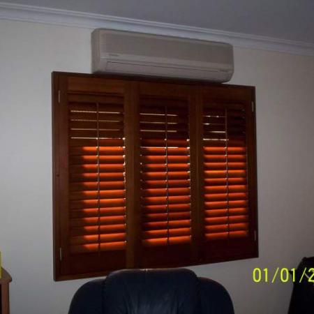 Western Red Cedar shutters can assist when air conditioning is in use to aid the ciculation and efficiency. Hinged Western Red Cedar shutters are designed so you have control of the light and air flow in your home; perfect for brightening up the room or making the perfect home theatre.